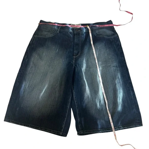 Ecko Unlimited Green Camouflage Jean Y2K Shorts